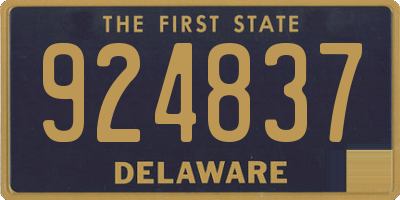 DE license plate 924837