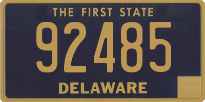 DE license plate 92485