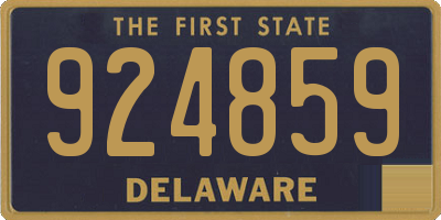 DE license plate 924859