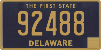DE license plate 92488