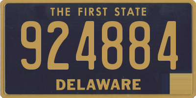 DE license plate 924884