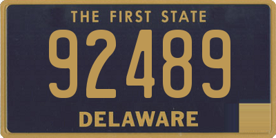 DE license plate 92489