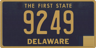 DE license plate 9249