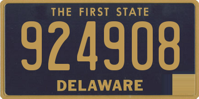 DE license plate 924908