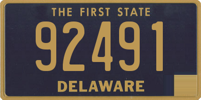 DE license plate 92491