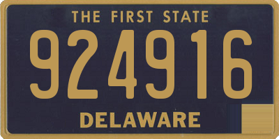 DE license plate 924916