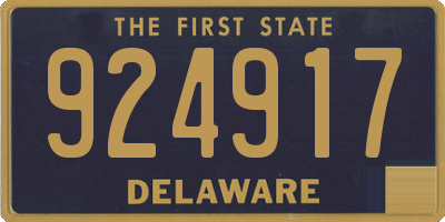 DE license plate 924917