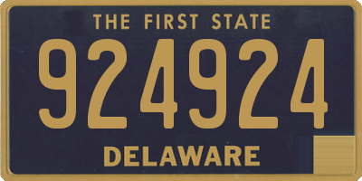 DE license plate 924924