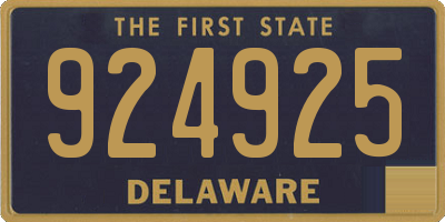 DE license plate 924925