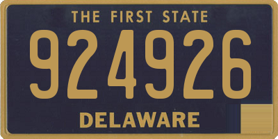 DE license plate 924926