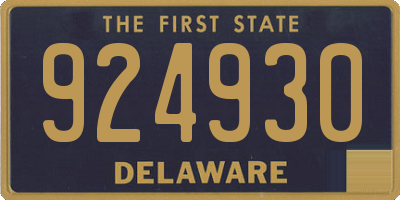 DE license plate 924930