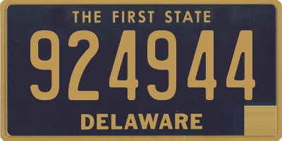 DE license plate 924944
