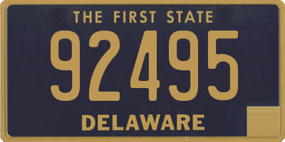 DE license plate 92495