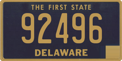 DE license plate 92496