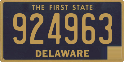 DE license plate 924963