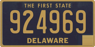 DE license plate 924969