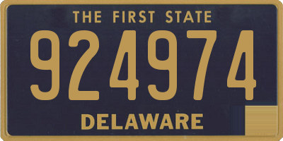 DE license plate 924974