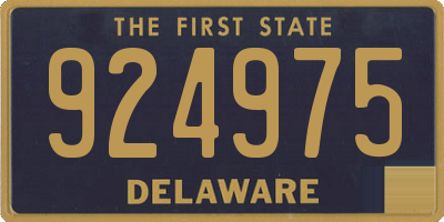DE license plate 924975