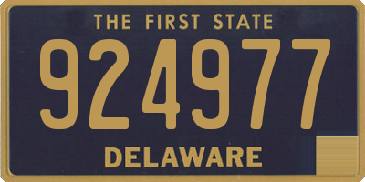 DE license plate 924977
