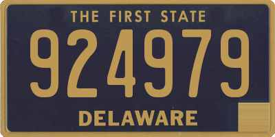 DE license plate 924979