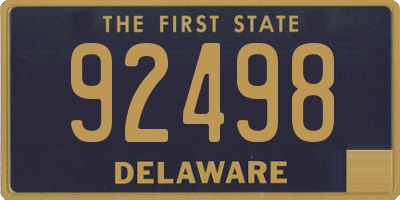 DE license plate 92498