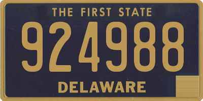DE license plate 924988