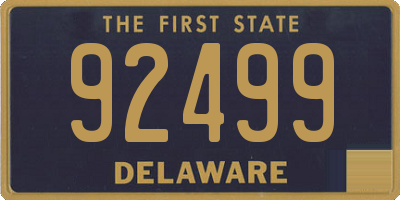 DE license plate 92499