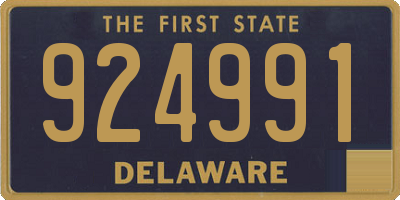 DE license plate 924991