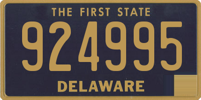 DE license plate 924995