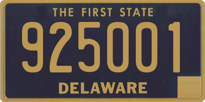 DE license plate 925001