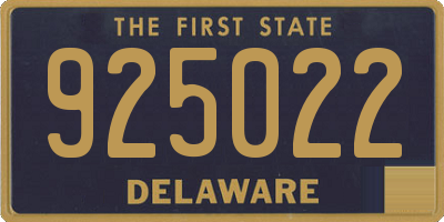 DE license plate 925022