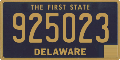 DE license plate 925023