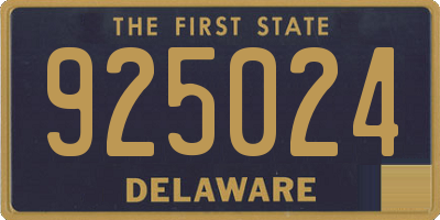 DE license plate 925024