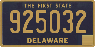 DE license plate 925032