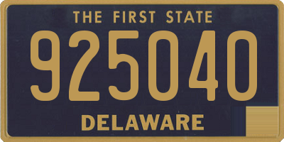 DE license plate 925040
