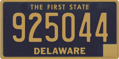 DE license plate 925044