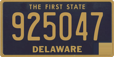 DE license plate 925047