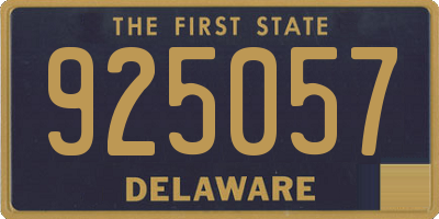 DE license plate 925057