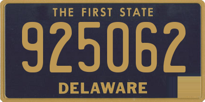 DE license plate 925062
