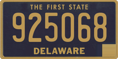 DE license plate 925068