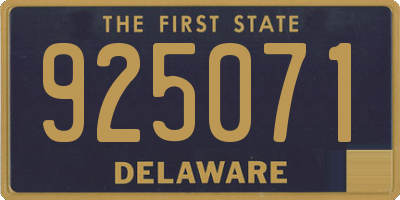 DE license plate 925071