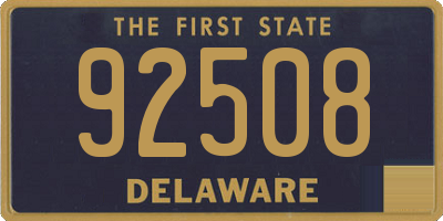 DE license plate 92508