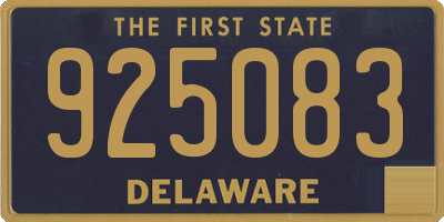 DE license plate 925083