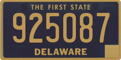 DE license plate 925087