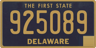 DE license plate 925089
