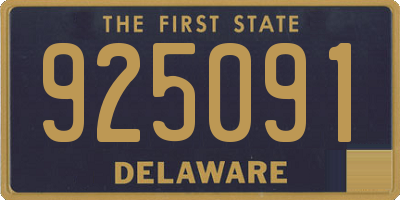 DE license plate 925091