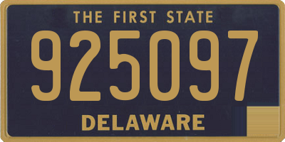 DE license plate 925097