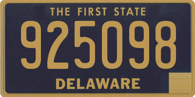 DE license plate 925098