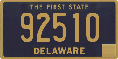 DE license plate 92510