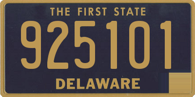 DE license plate 925101